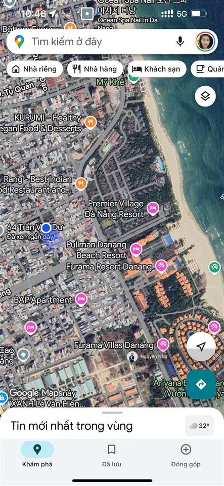 Bán đất chế lan viên 300m ra biển mỹ khê, 240 m2 ngang 8m nở hậu tài lộc