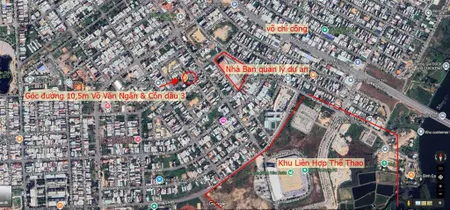 Bán lô góc đẹp võ văn ngân & cồn dầu 3 gần tòa nhà ban quản lý và khu liên hợp thể thao hòa xuân