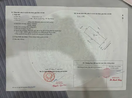 Bán đất 150m² ngang 7,5m đường rộng 10,5m.  giá 3.6 tỷ tại Bắc Sơn An Dương. Liên hệ 0362558882