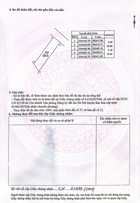Bán đất 100m² ngang 5m giá 2.5 tỷ tại Xã Minh Phú Huyện Sóc Sơn