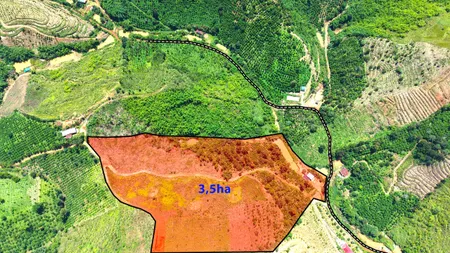 3,5ha chưa sổ, giá rẻ, nhà cửa, điện nước đầy đủ, oto 4 chỗ vào tận nơi