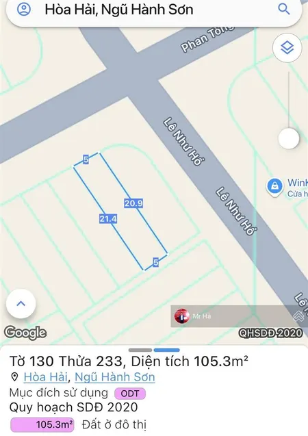 Bán đất biển tân trà đường phan tòng, cách trường sa chỉ 100m2, ngũ hành sơn, kề góc