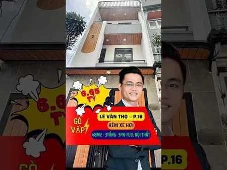 BÁN NHÀ hẻm xe hơi GÒ VẤP – 3 TẦNG BTCT – NỞ HẬU – FULL NỘI THẤT – GIÁ TỐT (Tin Hết Hạn)