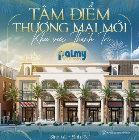 Bán liền kề Palmy Biztown Thanh Trì – 75m² – 147tr/m² (Tin Hết Hạn)