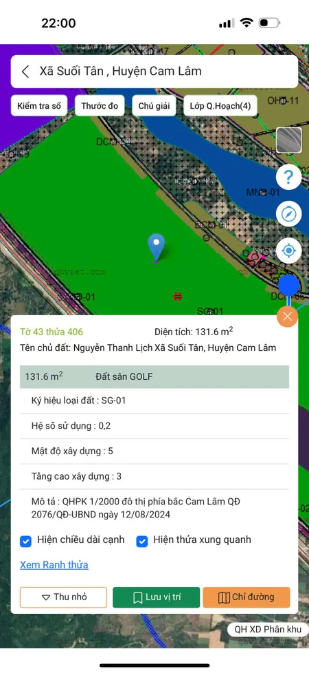 🔥 BÁN ĐẤT FULL THỔ – QUY HOẠCH SÂN GOLF CAM THƯỢNG 🔥