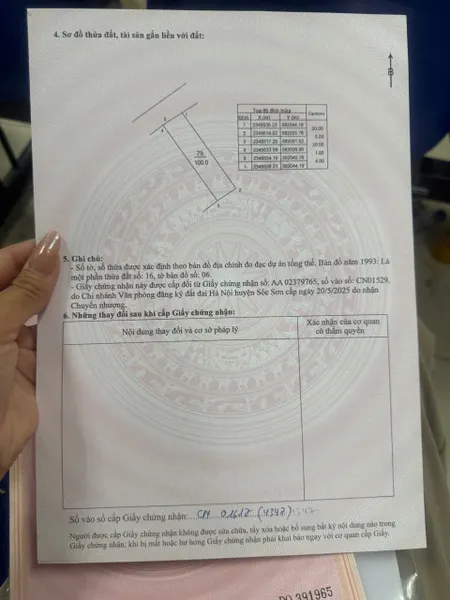 Bán đất 100m² ngang 5m giá 3.2 tỷ tại Xã Quang Tiến Huyện Sóc Sơn