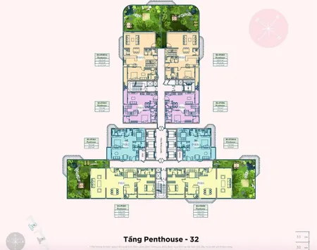 Bán căn penhouse onsen ecopark hưng yên, 195 m2 + 100 m2 sân vườn, giá 24 tỷ bao phí, 0934 373 ***
