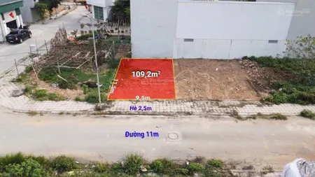 Bán lô đất 109.2m2 vị trí trung tâm mặt tiền cực rộng tiềm năng sinh lời vượt trội