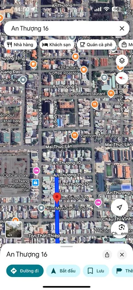 Đất mặt tiền đường an thượng 16, phố tây an thượng