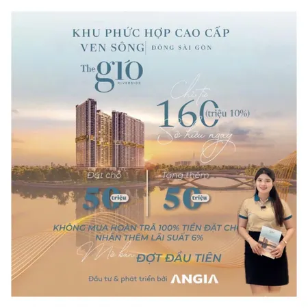 Mở bán căn hộ cao cấp The Gió - An Gia Group, Dĩ An Bình Dương. Nhận báo giá & c (Tin Hết Hạn)