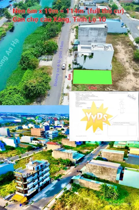 BÁN 2 LÔ ĐẤT NỀN VIEW SÔNG AN HẠ – THU NHẬP 22TR/THÁNG GIÁ CHỈ 1 TỶ 855 TRIỆU (Tin Hết Hạn)