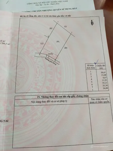 Cần bán 2000m2 có 300m2 thổ cư mặt tiền nhựa cách sân bay Long Thành 30 phút xe (Tin Hết Hạn)
