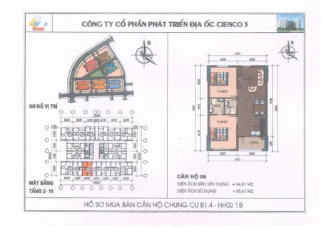 Cần bán gấp căn hộ 65m² tầng 7 hướng Nam view thoáng tại KĐT Thanh Hà Cienco 5 (Tin Hết Hạn)