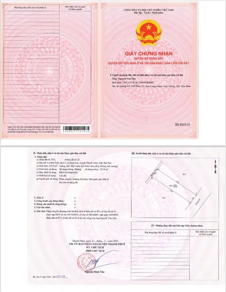 CẦN BÁN NGAY 2 LÔ ĐẤT NỀN CỰC ĐẸP, DUY NHẤT TẠI THANH THỦY - PHÚ THỌ (Tin Hết Hạn)