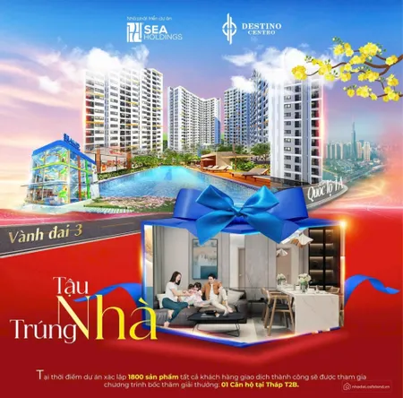 Thanh toán chỉ 5% sỡ hữu ngay căn hộ Destino Centro, Chiết khấu ngày 4.5% (Tin Hết Hạn)