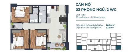 Bán căn 3PN - 2WC Cực Chất trả trước 500tr nhận nhà ngay, miễn lãi đến 7/26 (Tin Hết Hạn)