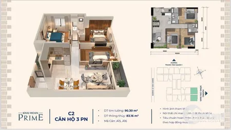 Bán CĂN HỘ 3PN 90m2 căn góc - Bank ân hạn gốc lãi 24 tháng - giá gốc cđt (Tin Hết Hạn)
