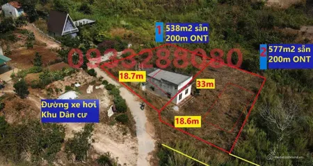 650 triệu - 600m2 đất sẵn 200m thổ cư ven TP Đà Lạt (Tin Hết Hạn)