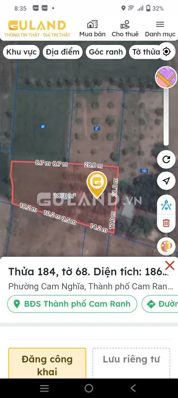 BÁN ĐẤT VƯỜN DỪA
