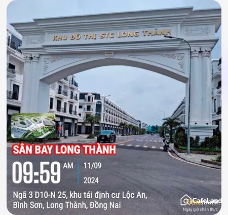 VỊ TRÍ ĐỐI DIỆN CÔNG VIÊN KĐT STC LONG THÀNH, 95m2 thổ cư 100%, SHR, 2tỷ650 (Tin Hết Hạn)