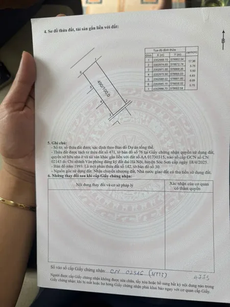 Bán đất 100m² ngang 5m giá 2.15 tỷ Xã Kim Anh
