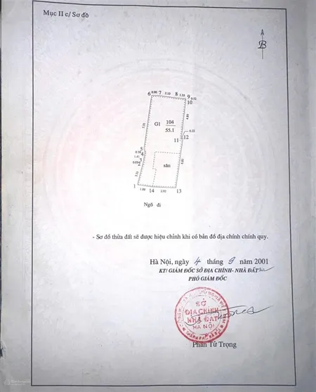 Bán đất đẹp xây ccmn ở bạch mai, 6,5 tỷ, 55m2, mặt tiền 4,2m