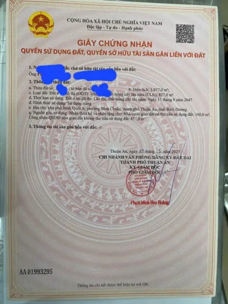 Bán đất 1090.5m² ngang 12m giá 33 tỷ Phường Thuận Giao