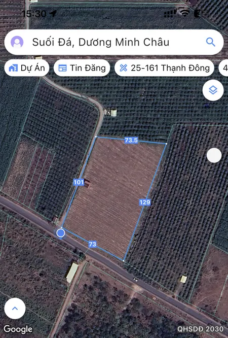 Bán đất 8200m² ngang 73m giá 380 triệu tại Xã Suối Đá Huyện Dương Minh Châu