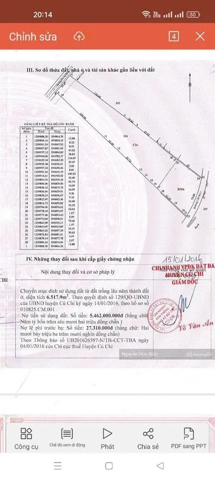 Bán đất mặt tiền võ văn bích (17772.6m2 thổ 6517m2) xã bình mỹ, h vủ chi, tphcm (135 tỷ)