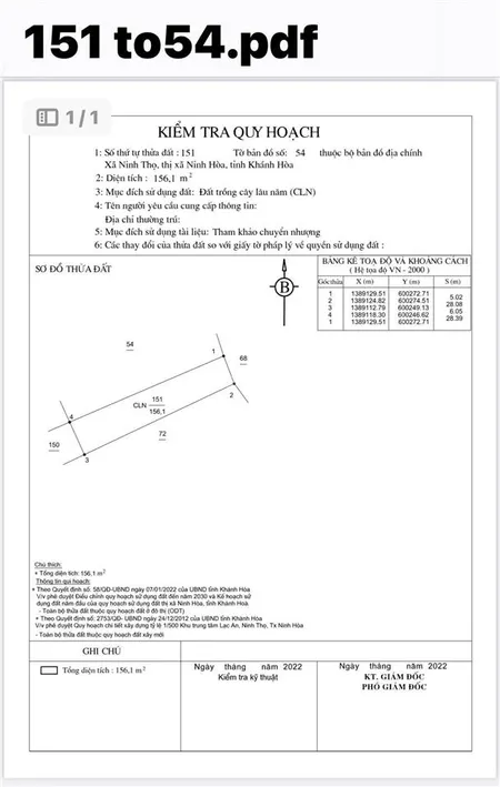 Đất mặt tiền tỉnh lộ 7 ninh thọ, ninh hoà 362.4m² giá tốt 1.7 tỷ