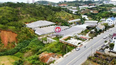 1445m2 2 mặt tiền đường chính đankia, p7, đà lạt đường nhựa 4 làn, lộ giới 20m
