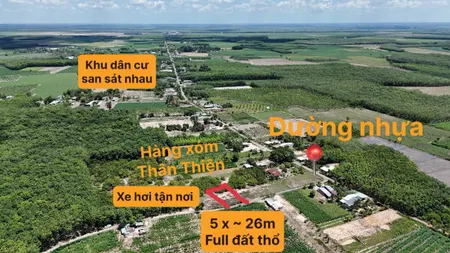 5x25 full thổ cư sổ sẵn Ninh Điền, châu thành, tây ninh