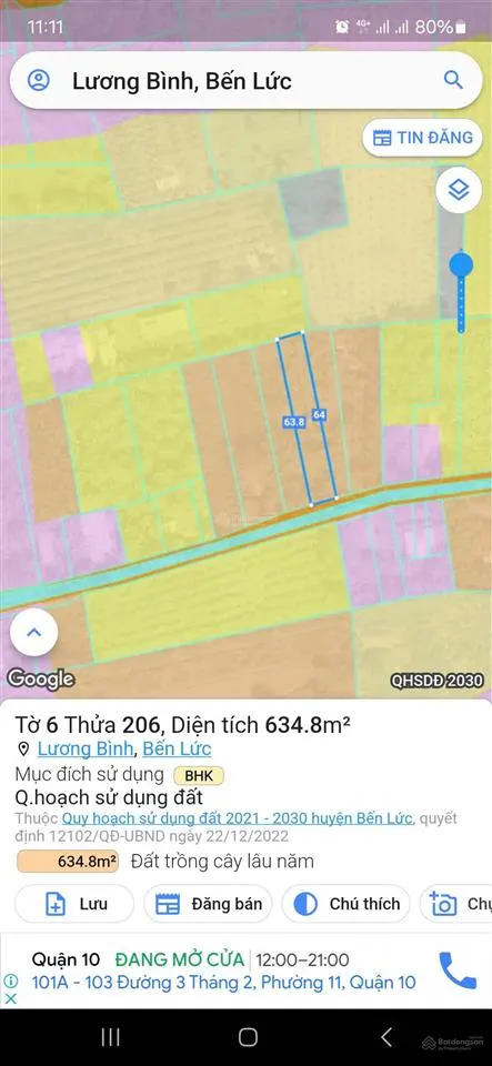 Đất nền giá siêu hời tại lương bình, 640m2, 830 triệu