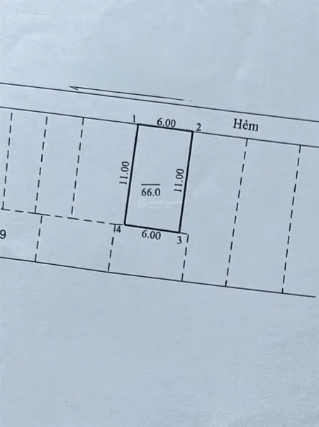 Bán đất trung tâm phường 7 tp. vt 66m(6x11m) tặng nhà c4 còn ở tốt. giá 4,5 tỷ tl