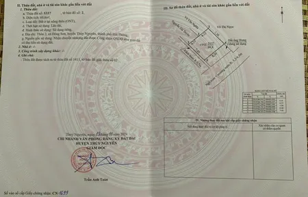Bán đất 60m² ngang 60m đường  5m . giá 1.25 tỷ Phường Lưu Kiếm. liên hệ 0362558882