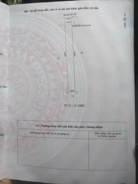 Bán đất 1098.8m² ngang 10m giá 850 triệu Xã Đồng Phú