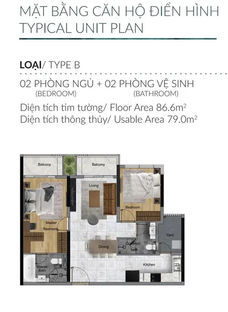 Mua trực tiếp cđt 2pn 86.6m2 diamond centery 7tỷ1 thanh toán 22% nhận nhà trả chậm 3 năm celadon
