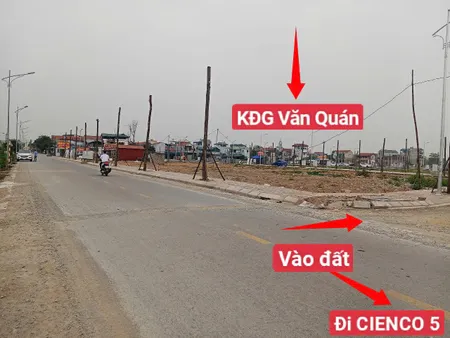 🔥chỉ 4x tr/m² - Lô Đất Đẹp Cạnh KĐG VĂN QUÁN - Mặt Đường 8M - Gần Dự Án VIN☎️0977690119 📍
