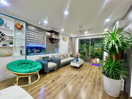 Chỉ nhỉnh 4 tỷ căn 3pn toà thăng long capital 96,8m2 có lot ô tô hầm, full nội thất nhập có sổ hồng