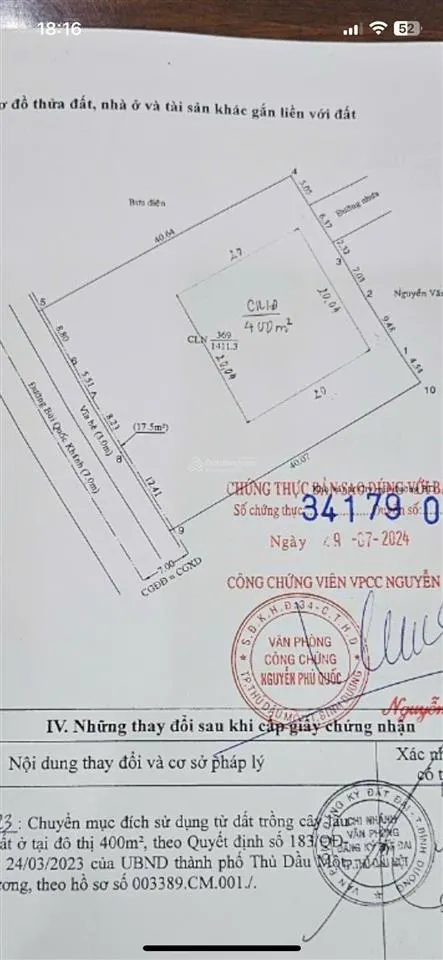 Bán 1411m2 đất bùi quốc khánh, chánh nghĩa, vị trí đẹp gần 30/4 kinh doanh khách sạn quá đẹp giá ổn