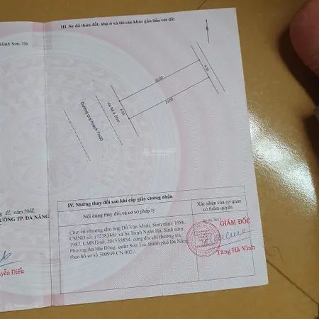 Chính chủ bán gấp lô đất đường văn tân ngay phố chợ non nước