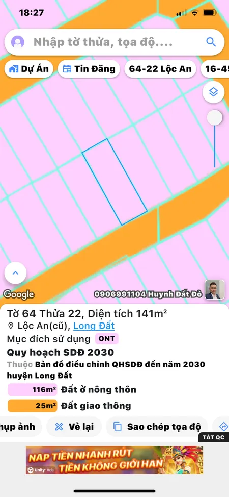 Bán đất gần biển Lộc An