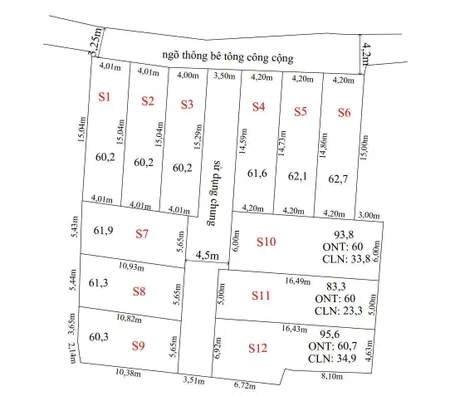 Bán đất fo. 12 lô. 60m² ngang 4m giá 1.1 tỷ , đến 1,3x tỷ Phường An Phong. Hồng Phong cũ. liên hệ 0362558882
