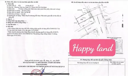 Bán lô đất shr 156m2 mặt tiền 20m trần thị cờ, p. thới an, q. 12, 9,2 tỷ