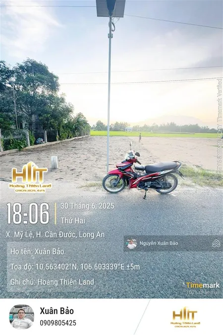 Chủ cần bán 151,6m2 thổ cư mặt tiền đường nhựa chợ mỹ, xã mỹ lệ, cách chợ rạch kiến 3km. giá 1tỷ2tl