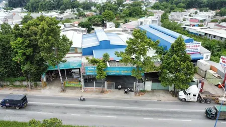 Bán nhà xưởng và đất mặt tiền mptv 740m2 tc 260m2 phú lợi thủ dầu một bình dương
