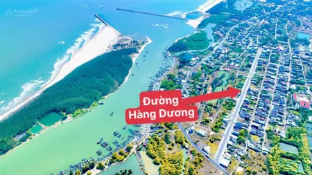Bán 3 lô đất mặt tiền đường hàng dương (đường rộng 22m), biển lộc an. dt 135m2, 286m2 full thổ cư