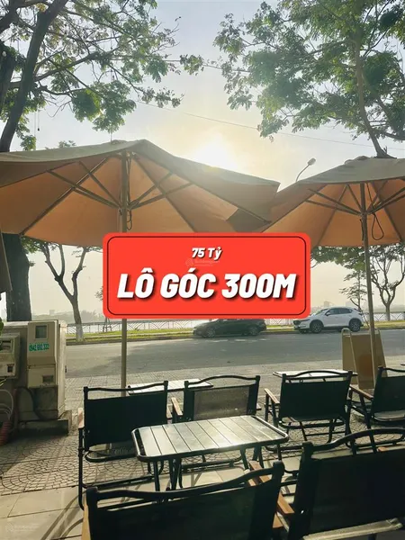 Bán lô góc diện tích 300m, mặt tiền chương dương. view pháo hoa, trực diện sông hàn. xây cao tầng