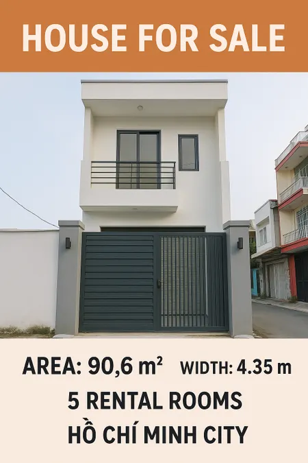 💥 VIB thanh lý NHÀ HẺM LỚN TÂN BÌNH – CÓ 5 PHÒNG TRỌ CHO THUÊ – GIÁ CHỈ 6,8 TỶ 💥