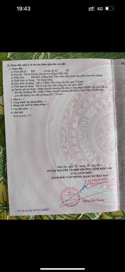 Đất Thôn 2 Eakpam CưMgar Đắk lắk